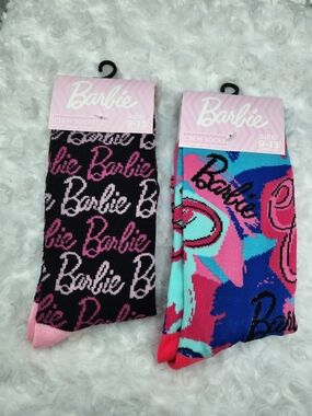 Barbie Crew Socks - Multi-Color Set